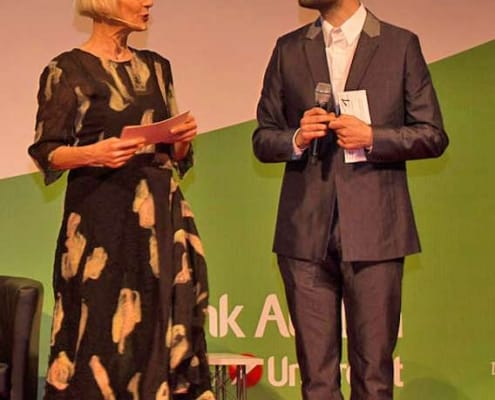 Heilwig Pfanzelter und Gabriel Baradee bei der Senior Aktuell 2013